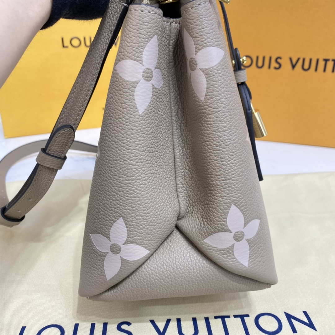Louis Vuitton LV M58914 Petit Palais Bicolor Monogram empreinte leather Cr¨¨me