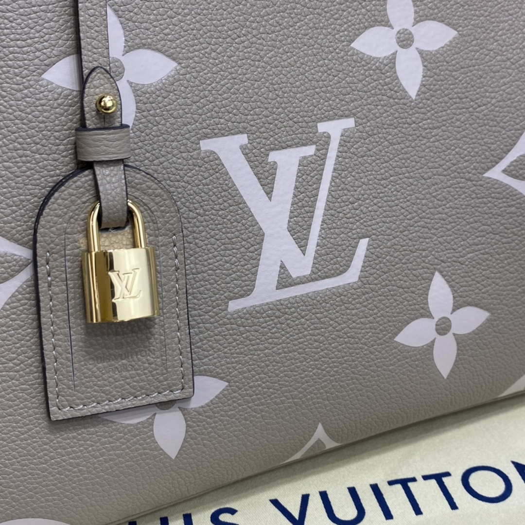 Louis Vuitton LV M58914 Petit Palais Bicolor Monogram empreinte leather Cr¨¨me