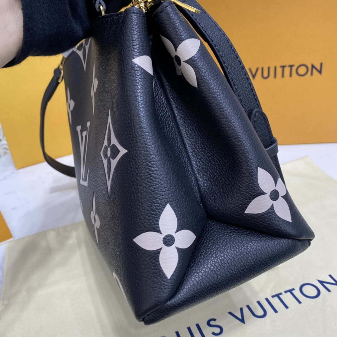 Louis Vuitton LV M58913 Petit Palais Bicolor Monogram empreinte leather Beige and Black - Default Title - View 5