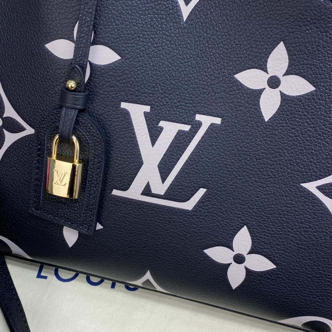 Louis Vuitton LV M58913 Petit Palais Bicolor Monogram empreinte leather Beige and Black - Default Title - View 6
