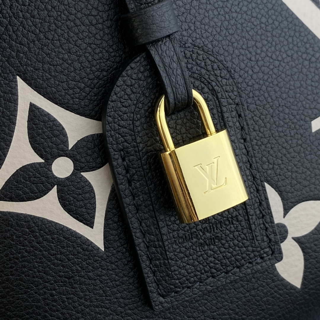 Louis Vuitton LV M58913 Petit Palais Bicolor Monogram empreinte leather Beige and Black - Default Title - View 8