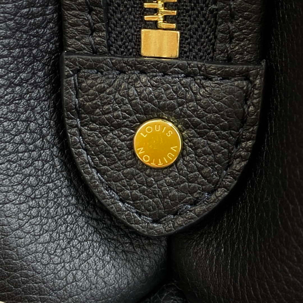 Louis Vuitton LV M58913 Petit Palais Bicolor Monogram empreinte leather Beige and Black