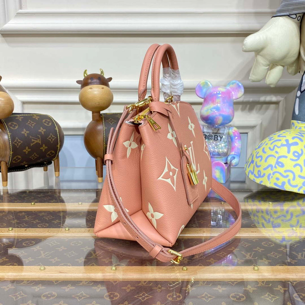 Louis Vuitton LV M58916 Petit Palais Bicolor Monogram empreinte leather Pink