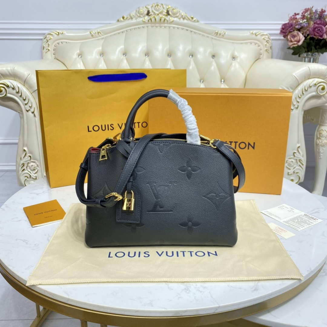 Louis Vuitton LV M58916 Petit Palais Monogram empreinte Black - Default Title - View 1