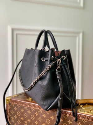 Louis Vuitton LV M59200 Bella Tote Mahina Black - Default Title - View 1