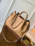 Louis Vuitton LV M59655 Bella Tote Mahina Orange Yellow