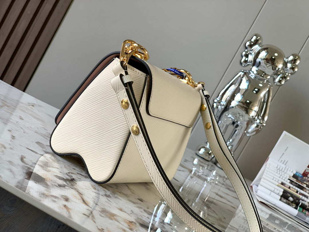 Louis Vuitton LV M59402 Twist MM Bag Epi Beige
