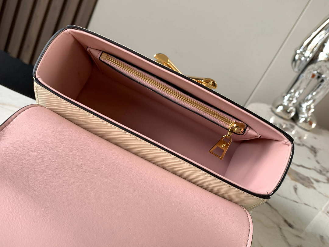 Louis Vuitton LV M59402 Twist MM Bag Epi Beige