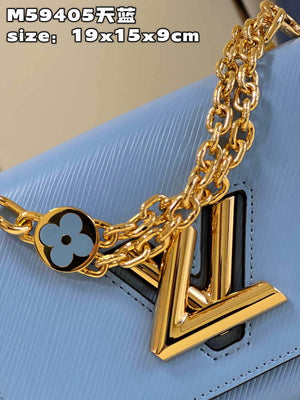 Louis Vuitton LV M59405 Twist PM Bag Epi Blue - Default Title - View 3