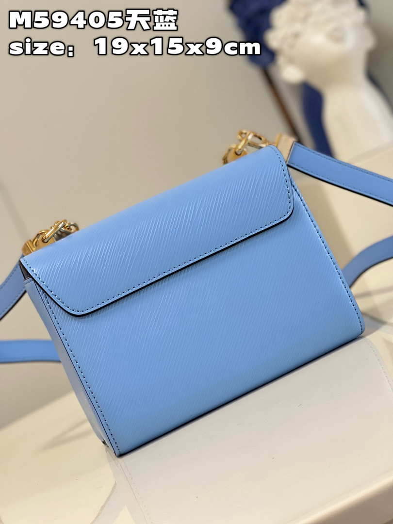 Louis Vuitton LV M59405 Twist PM Bag Epi Blue - Default Title - View 5