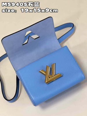 Louis Vuitton LV M59405 Twist PM Bag Epi Blue - Default Title - View 7