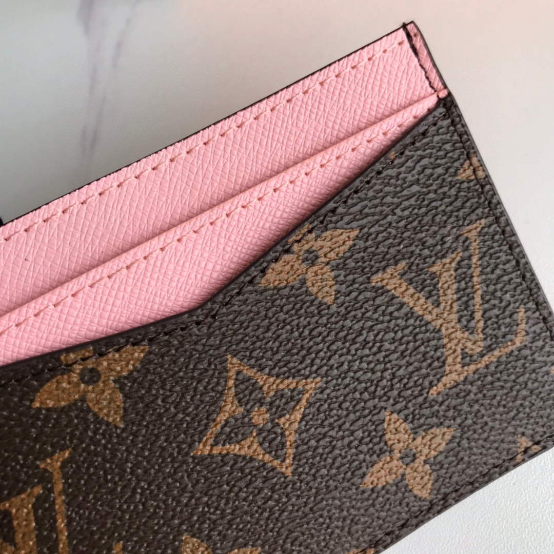 Louis Vuitton LV M60166 Neo Porte Cartes Wallets Monogram Pink