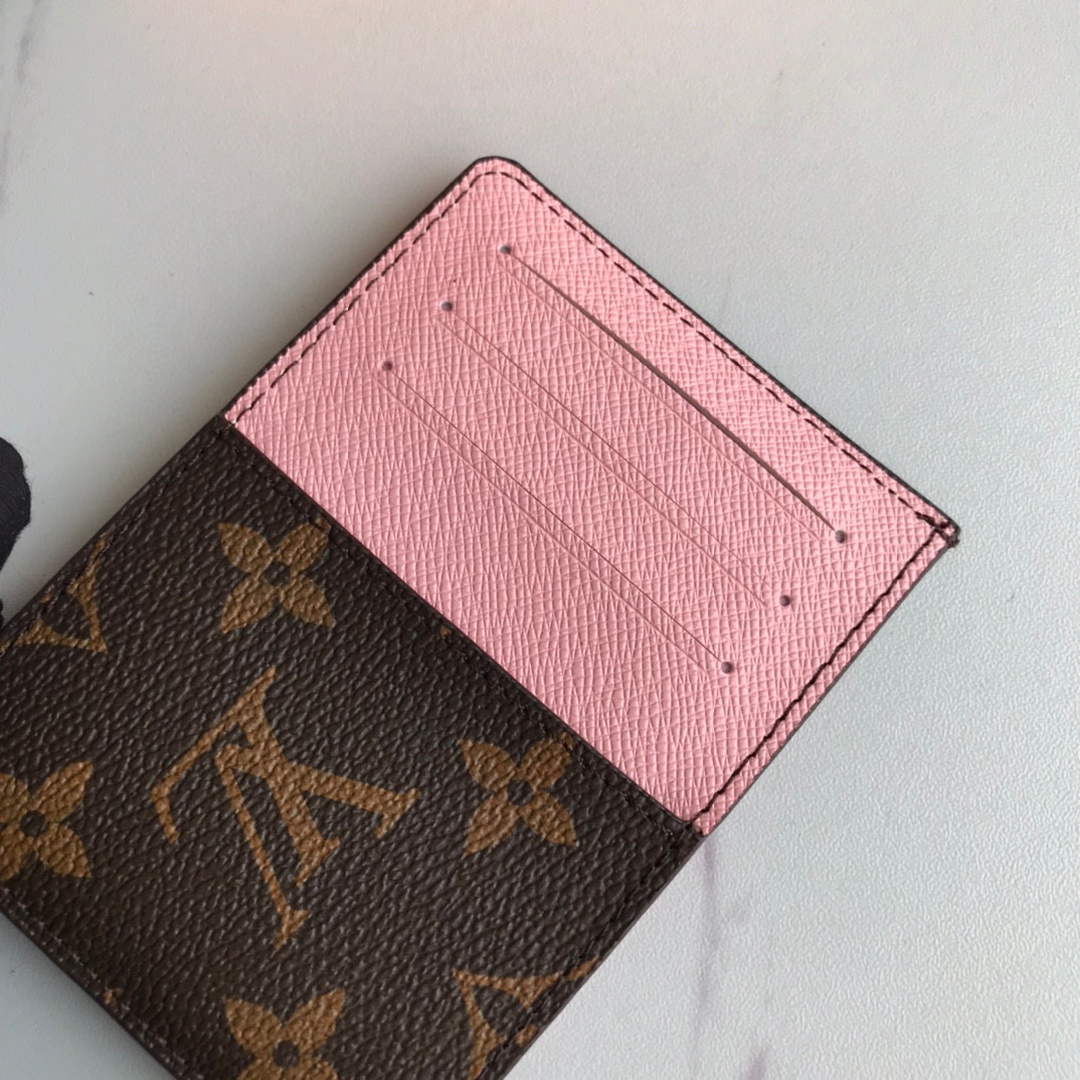Louis Vuitton LV M60166 Neo Porte Cartes Wallets Monogram Pink