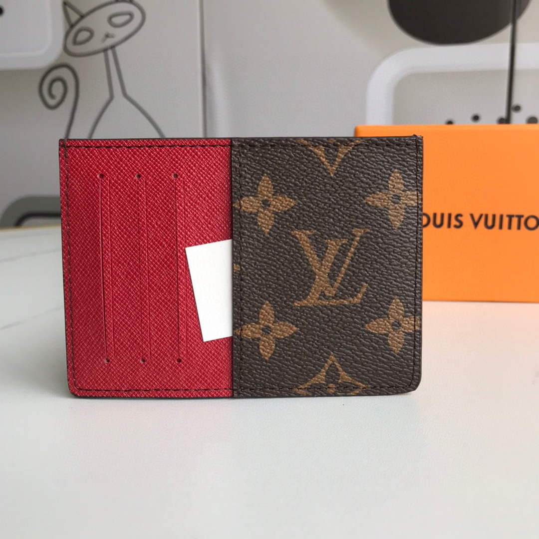 Louis Vuitton LV M60166 Neo Porte Cartes Wallets Monogram Red