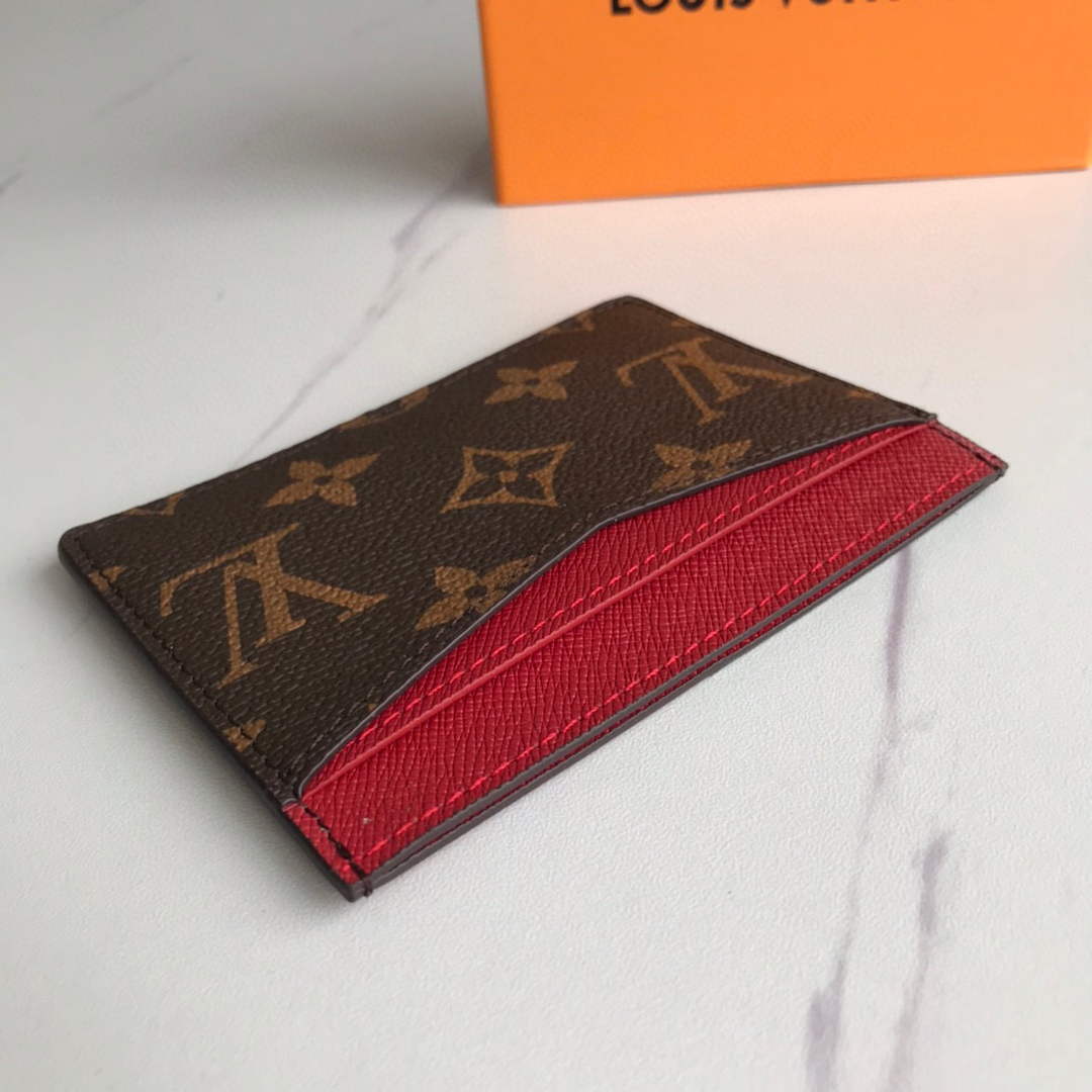Louis Vuitton LV M60166 Neo Porte Cartes Wallets Monogram Red