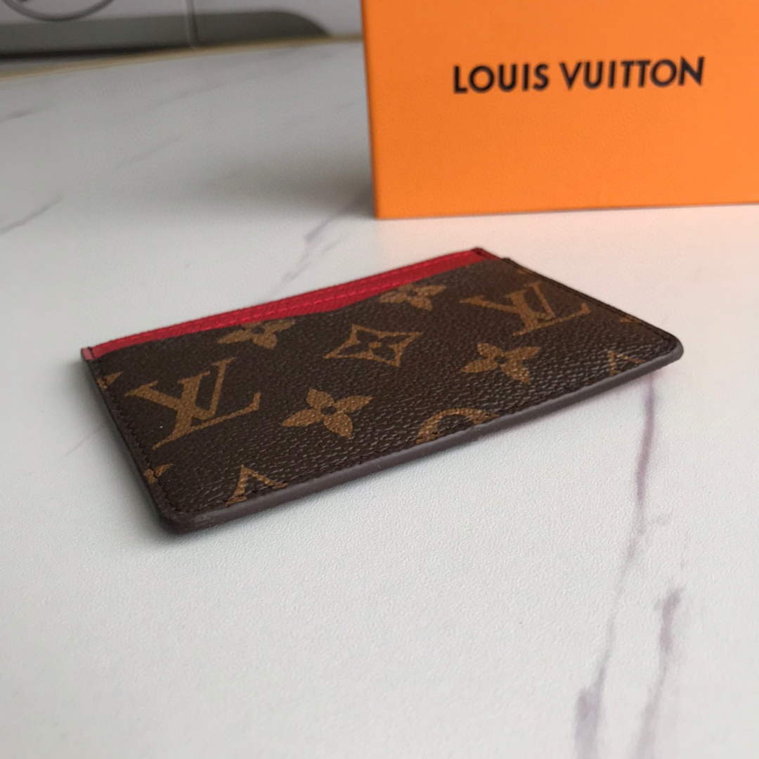 Louis Vuitton LV M60166 Neo Porte Cartes Wallets Monogram Red