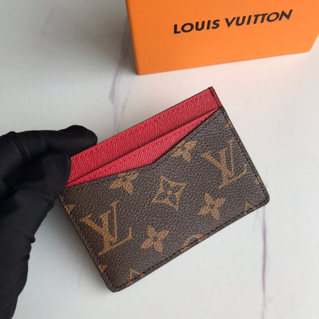 Louis Vuitton LV M60166 Neo Porte Cartes Wallets Monogram Red