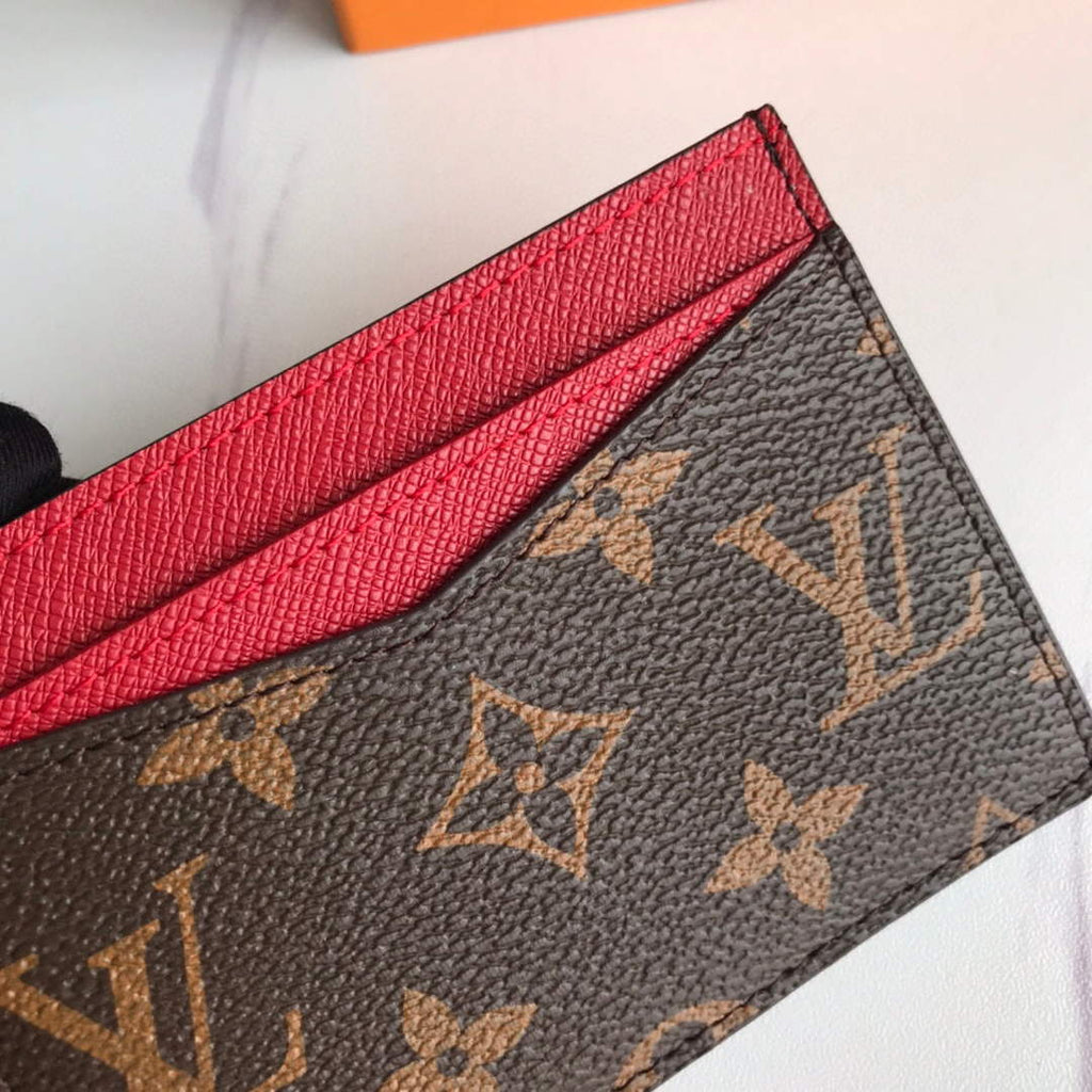 Louis Vuitton LV M60166 Neo Porte Cartes Wallets Monogram Red