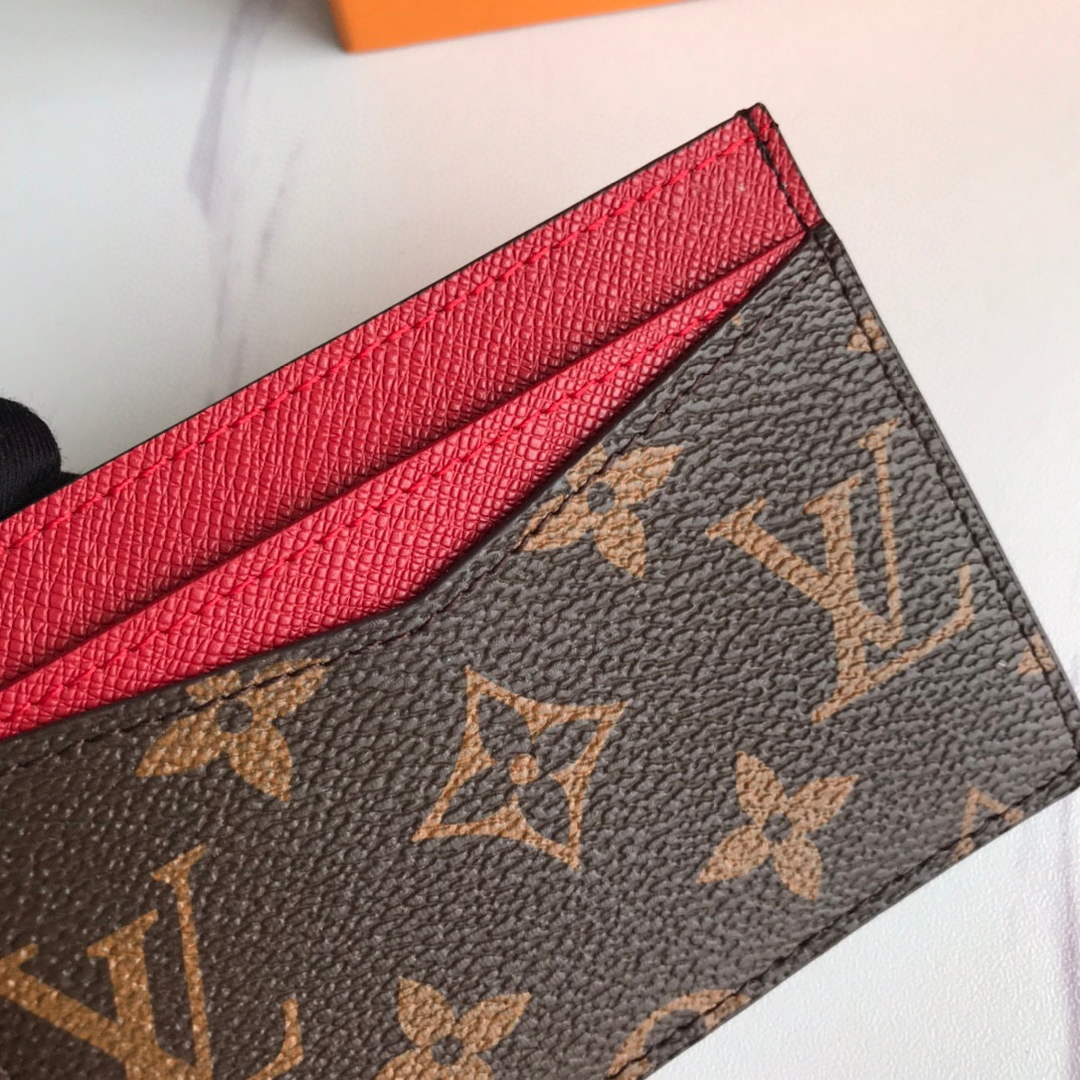 Louis Vuitton LV M60166 Neo Porte Cartes Wallets Monogram Red