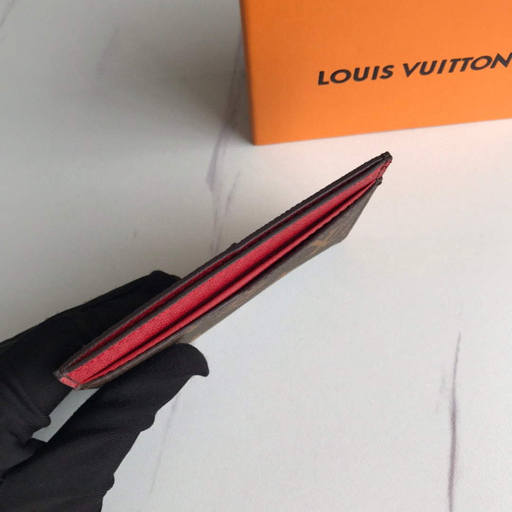 Louis Vuitton LV M60166 Neo Porte Cartes Wallets Monogram Red
