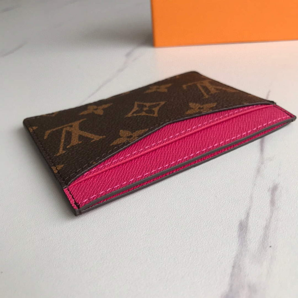 Louis Vuitton LV M60166 Neo Porte Cartes Wallets Monogram Plum