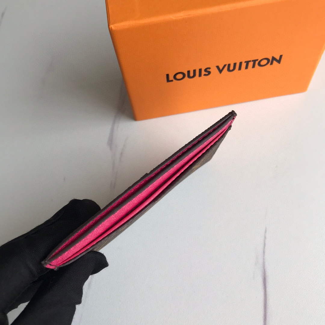 Louis Vuitton LV M60166 Neo Porte Cartes Wallets Monogram Plum