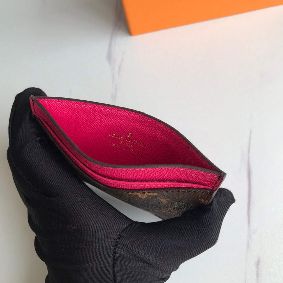 Louis Vuitton LV M60166 Neo Porte Cartes Wallets Monogram Plum