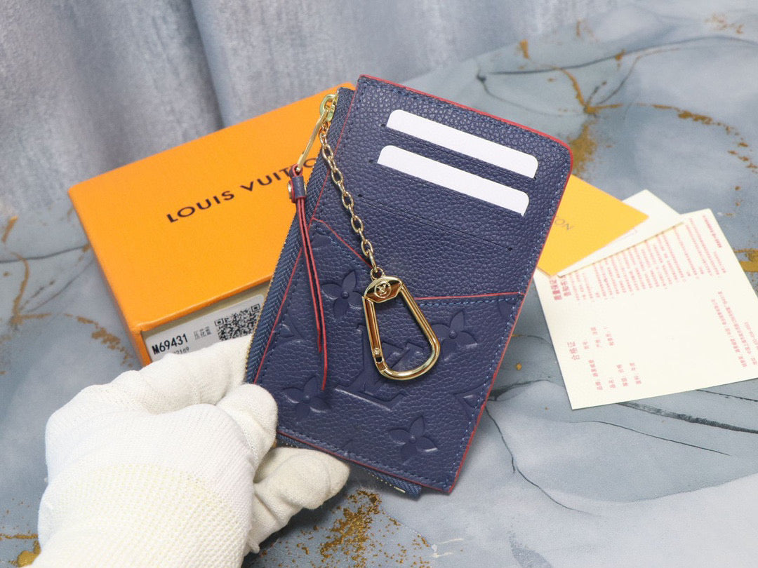 Louis Vuitton LV M69420 Card Holder Recto Verso Monogram Navy Blue