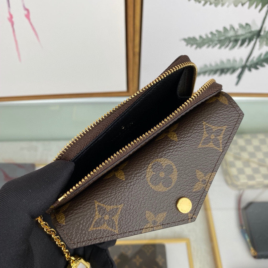 Louis Vuitton LV M69431 Card Holder Recto Verso Monogram Black