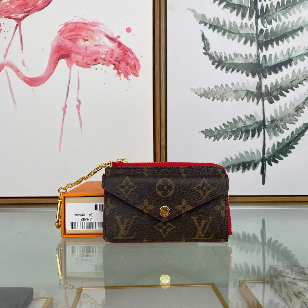 Louis Vuitton LV M69431 Card Holder Recto Verso Monogram Red
