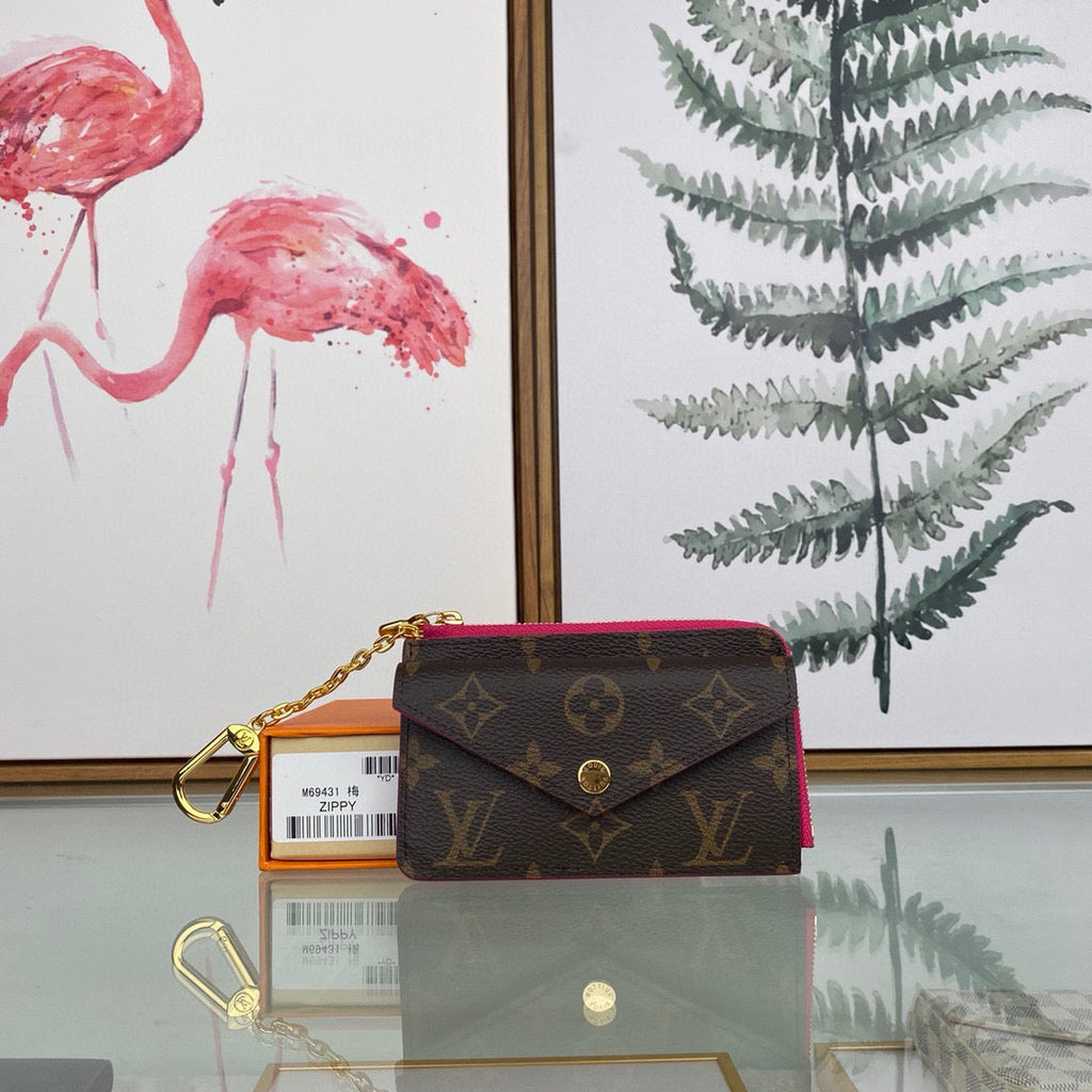 Louis Vuitton LV M69431 Card Holder Recto Verso Monogram Plum