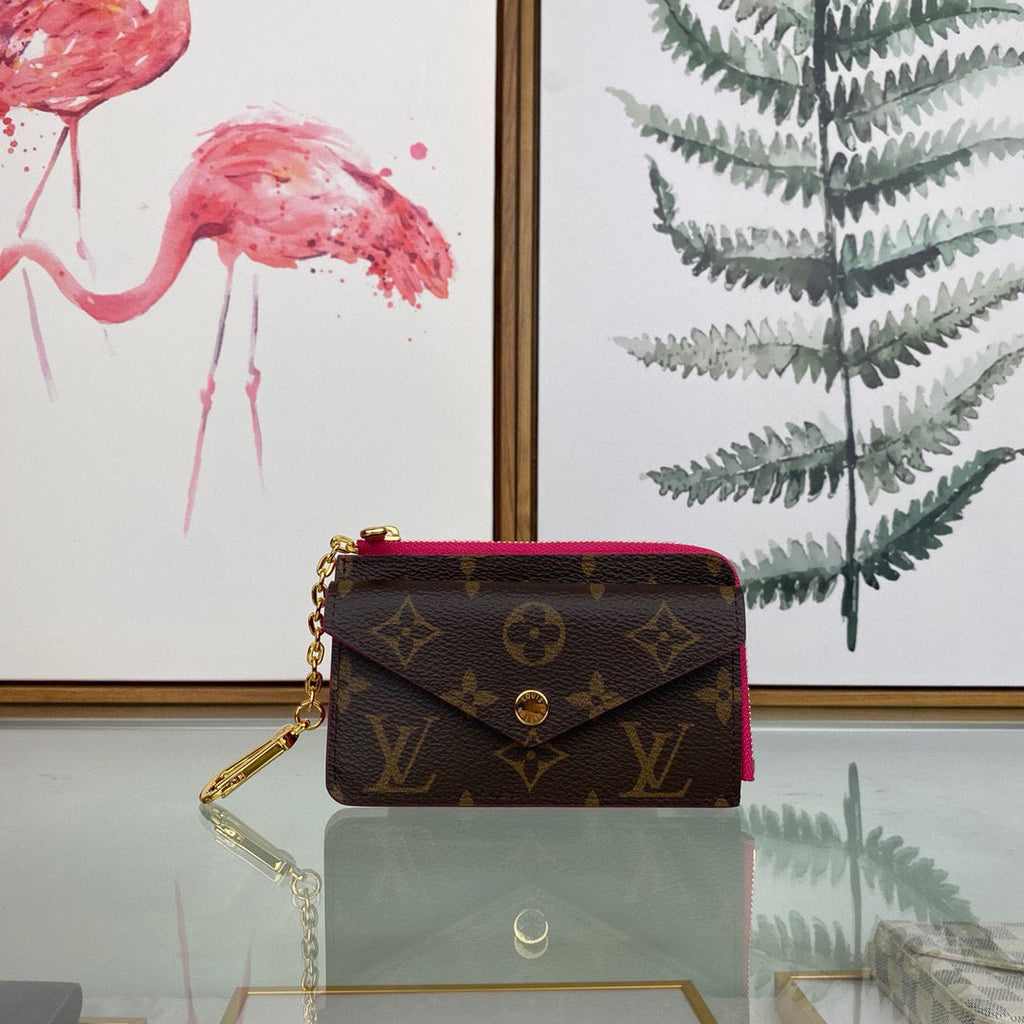 Louis Vuitton LV M69431 Card Holder Recto Verso Monogram Plum
