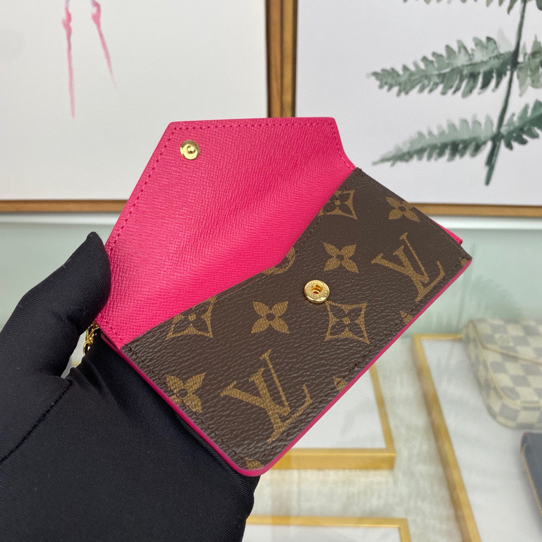 Louis Vuitton LV M69431 Card Holder Recto Verso Monogram Plum
