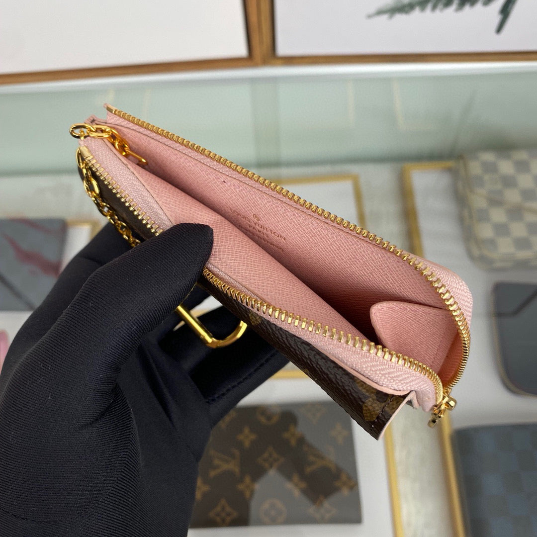 Louis Vuitton LV M69431 Card Holder Recto Verso Monogram Pink