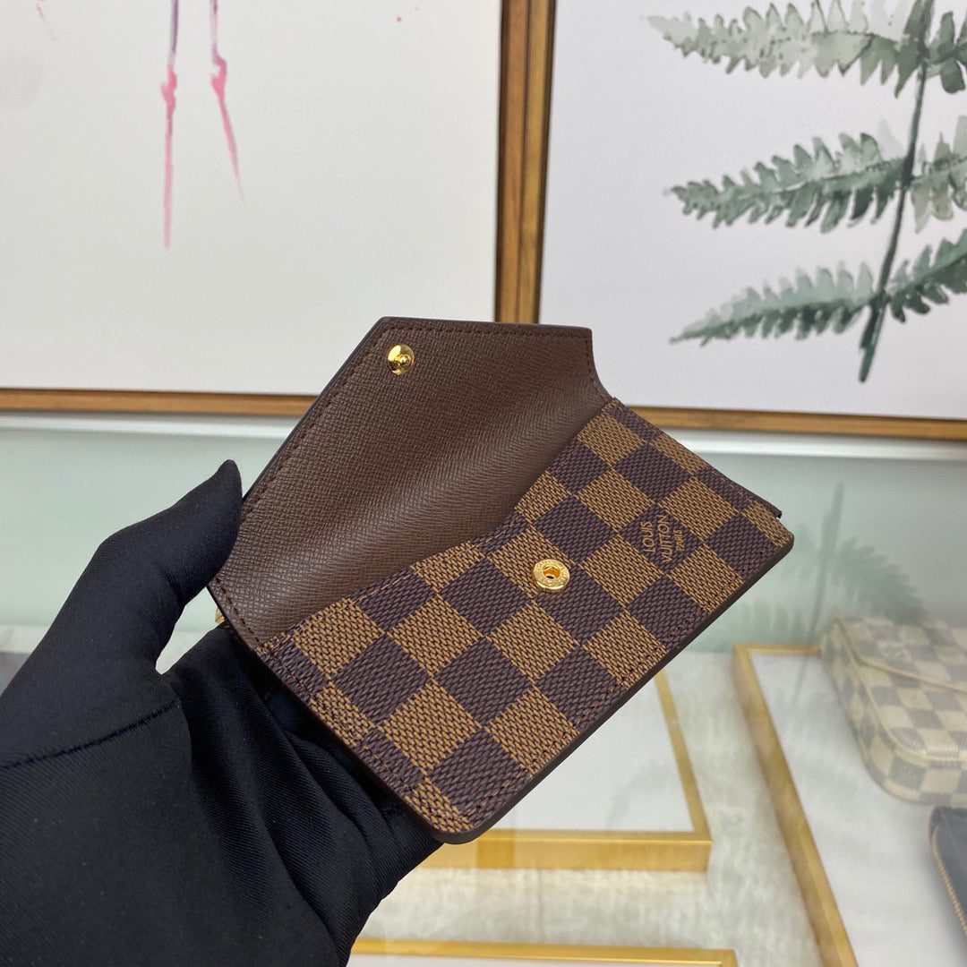 Louis Vuitton LV M69431 Card Holder Recto Verso Coffee Brown