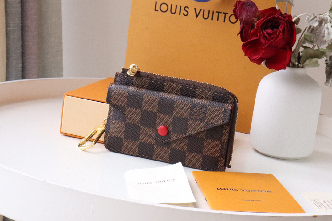 Louis Vuitton LV M69431 Card Holder Recto Verso Coffee Red - Default Title - View 1