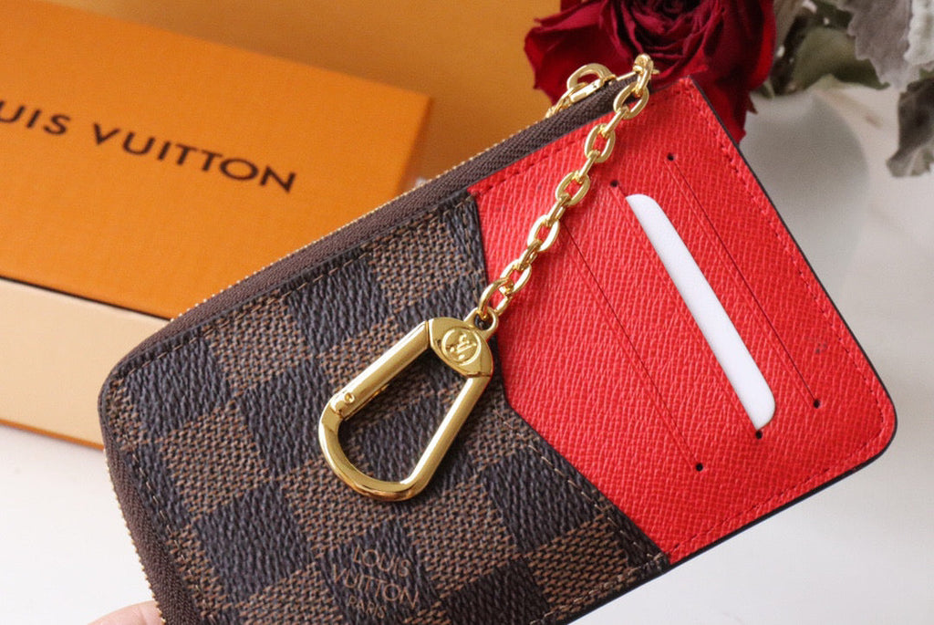 Louis Vuitton LV M69431 Card Holder Recto Verso Coffee Red