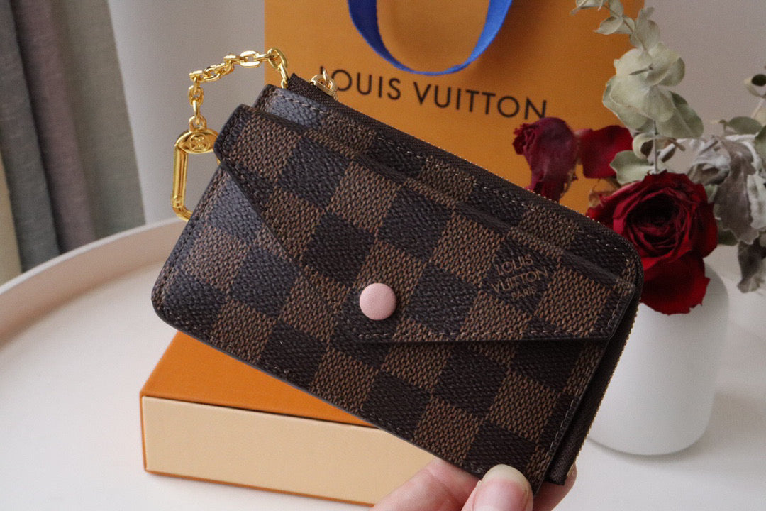 Louis Vuitton LV M69431 Card Holder Recto Verso Coffee Pink
