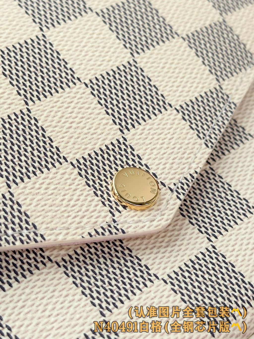 Louis Vuitton LV N40491 Felicie Pochette Damier Azur Canvas