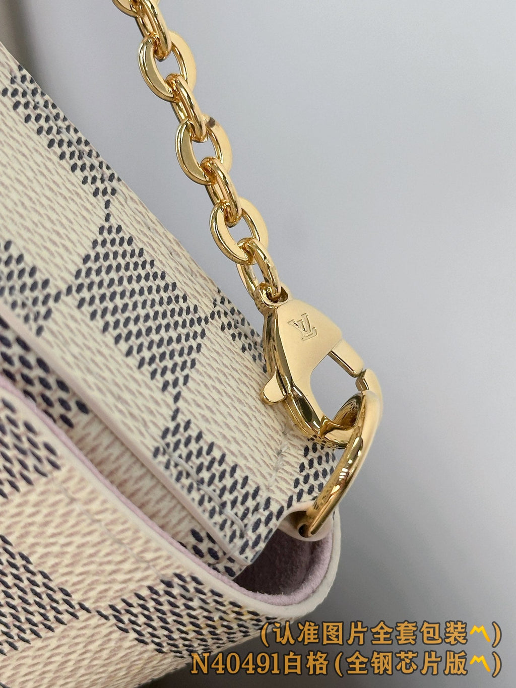 Louis Vuitton LV N40491 Felicie Pochette Damier Azur Canvas