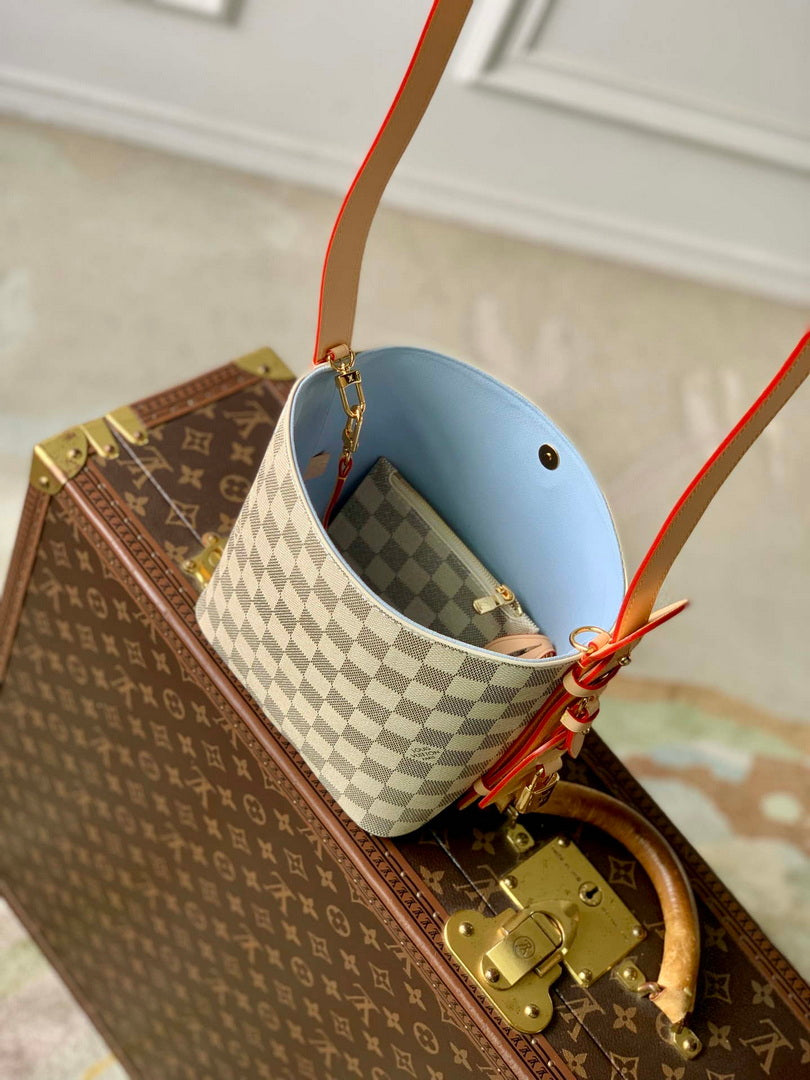 Louis Vuitton LV N40855 All In BB Bag Damier Azur coated canvas
