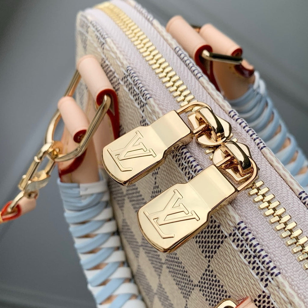 Louis Vuitton  LV N40902 Alma BB Bag Damier Azur/Bleu Olympe