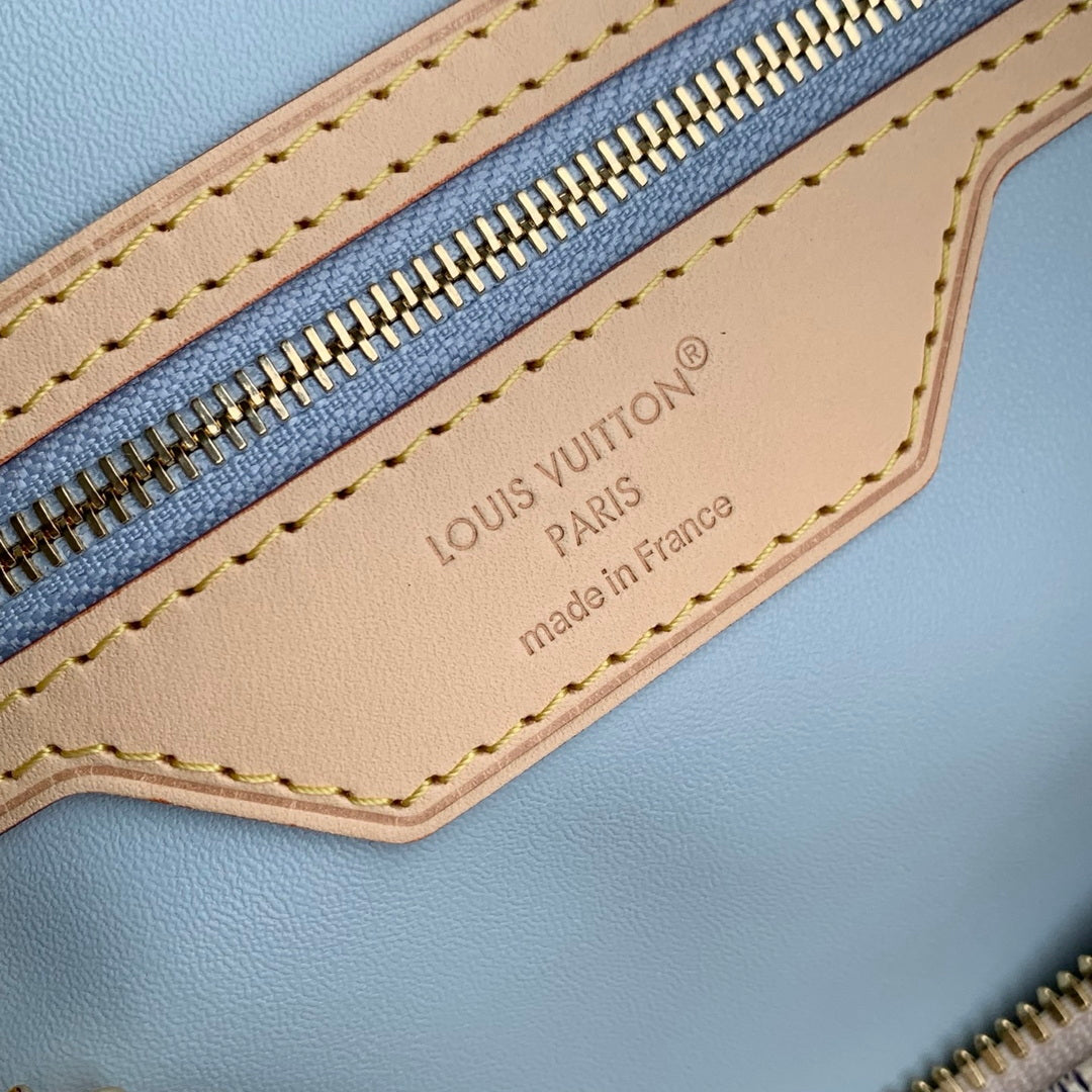 Louis Vuitton  LV N40908 Speedy 30 Soft Bag Damier Azur/Bleu Olympe