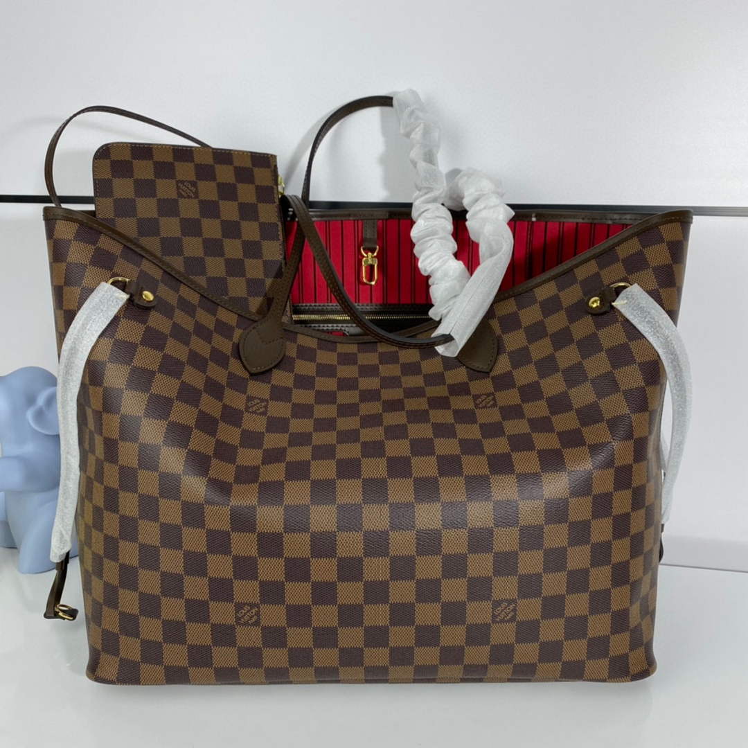Louis Vuitton LV N41357 Neverfull GM Damier Ebene coated canvas - Default Title - View 1