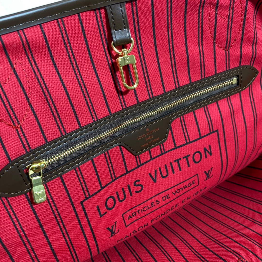 Louis Vuitton LV N41357 Neverfull GM Damier Ebene coated canvas - Default Title - View 7