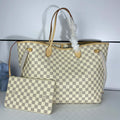 Louis Vuitton LV N41360 Neverfull GM Damier Azur Beige - Default Title - View 1