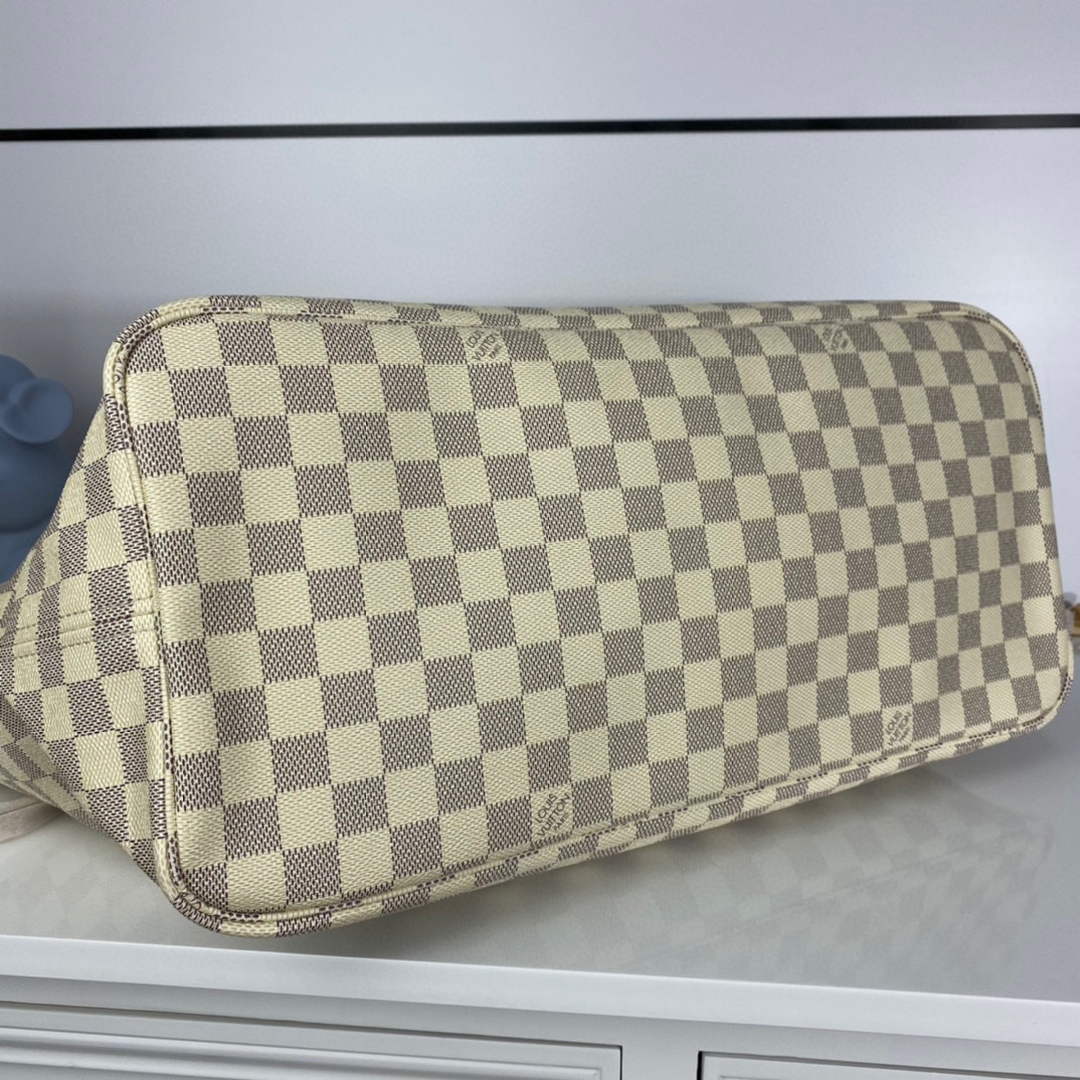 Louis Vuitton LV N41360 Neverfull GM Damier Azur Beige - Default Title - View 3