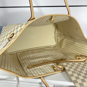 Louis Vuitton LV N41360 Neverfull GM Damier Azur Beige - Default Title - View 9