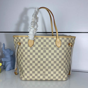 Louis Vuitton LV N41361 Neverfull MM Damier Azur Beige - Default Title - View 2