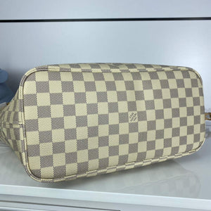 Louis Vuitton LV N41361 Neverfull MM Damier Azur Beige - Default Title - View 3